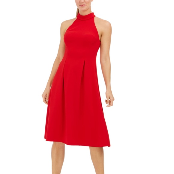 Calvin Klein Dresses & Skirts - Sale!!! Calvin Klein Red Midi Dress